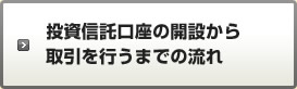 投資信託口座の開設から取引を行うまでの流れ