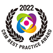 2022年CRMベストプラクティス賞のロゴ画像