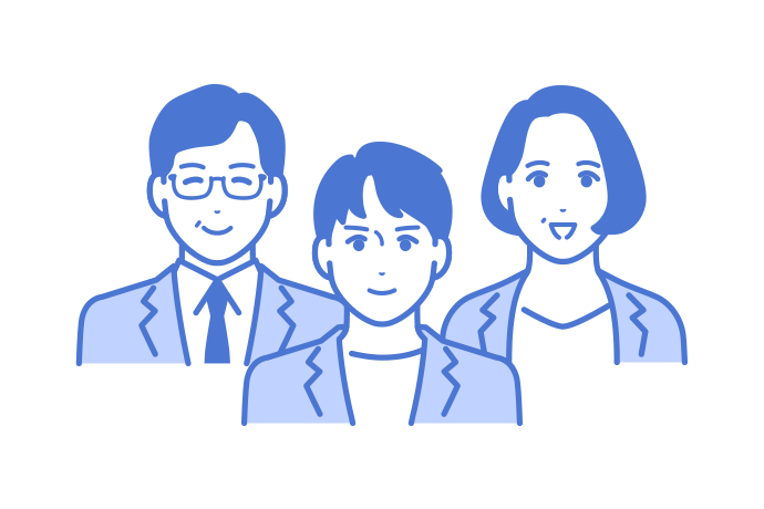 Aさんの夫と子供のイラスト