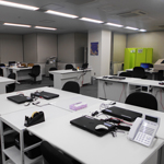 事務所フロアー（帳票印刷・口座照会業務）の写真