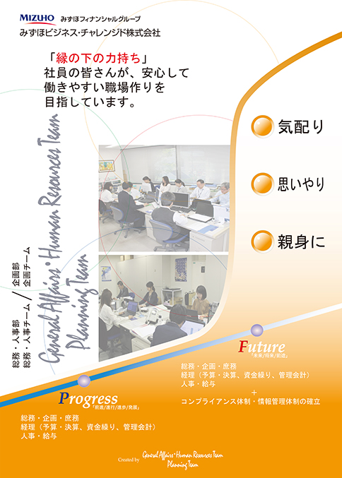 拡大図(総務・人事チームのイメージ画像)