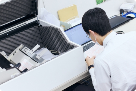 お客さま情報のデータの入力、印刷