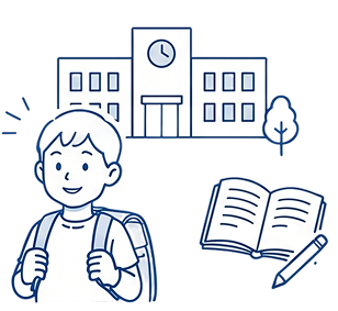 子どもの入学や将来へ向けての費用が必要になるイメージ