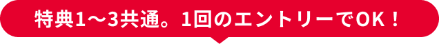 特典1～3共通。1回のエントリーでOK！