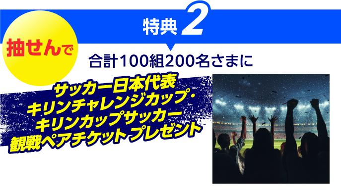 ユニフォーム全員プレゼント&観戦ペアチケットなどが当たる！サッカー