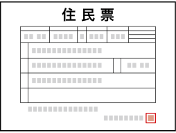 本人確認書類「B」（原本） 住民票の写し（原本）