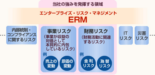 エンタープライズ・リスク・マネジメントのイメージ図