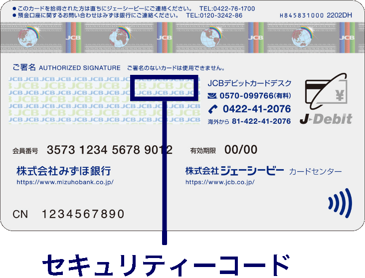 セキュリティーコード