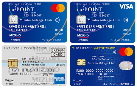 みずほマイレージクラブカードの表面イメージ