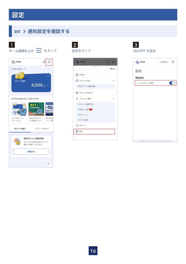 みずほポイントモール操作ガイド