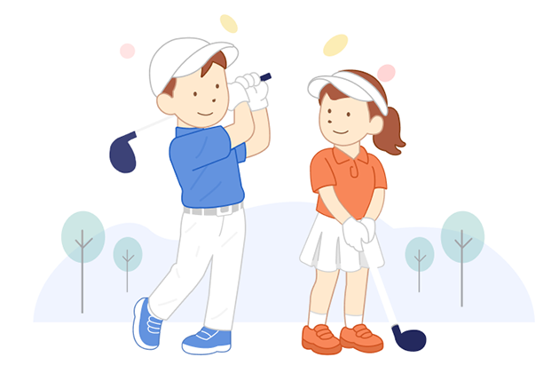 ゴルファー保険のイラストイメージ