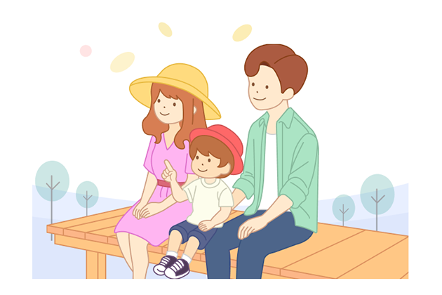 レジャー保険のイラストイメージ