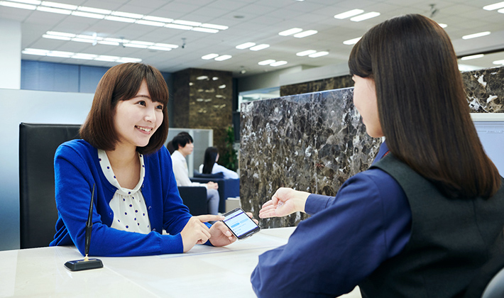 みずほ銀行店舗でのお手続き