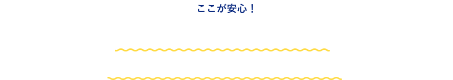 ここが安心！ 低リスクで預けられる！ 定期預金だから元本保証*