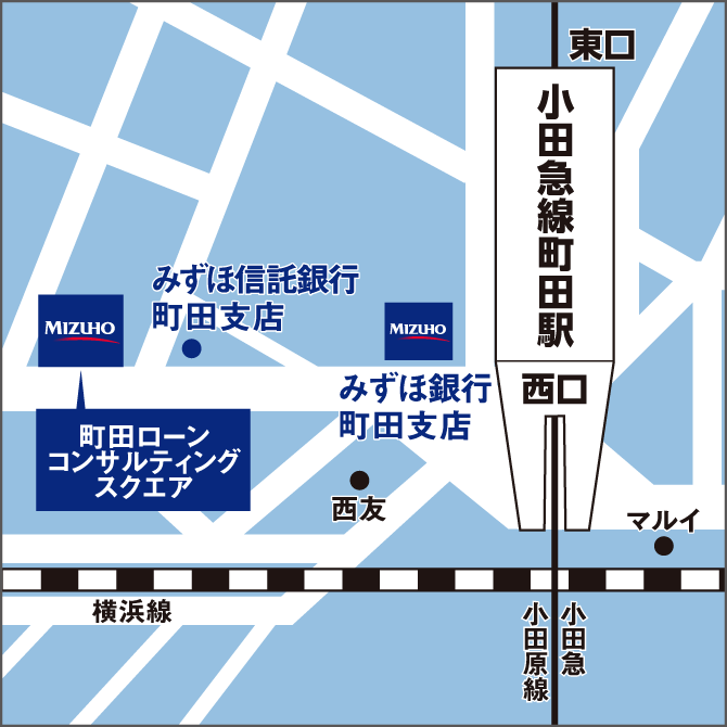 町田ローンコンサルティングスクエアの地図