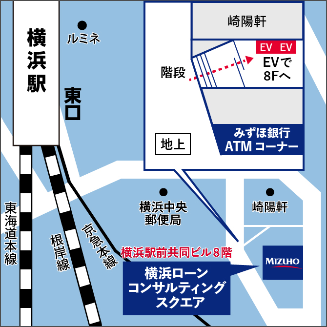 横浜ローンコンサルティングスクエアの地図